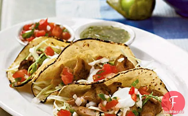 Weiche Hühnchen-Tacos