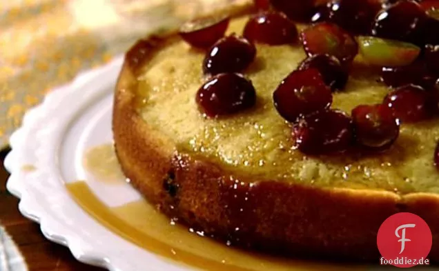 Warmer Traubenkuchen