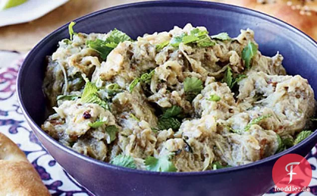 Seidige birmanische Aubergine