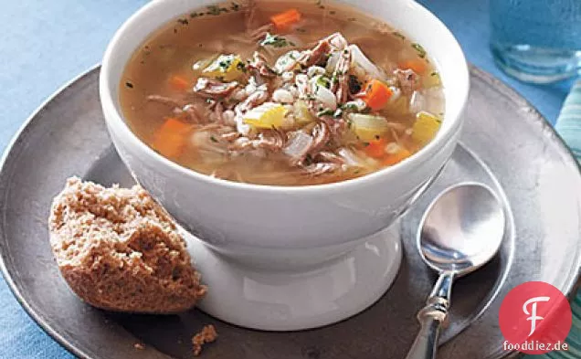 Lamm- und Gerstensuppe