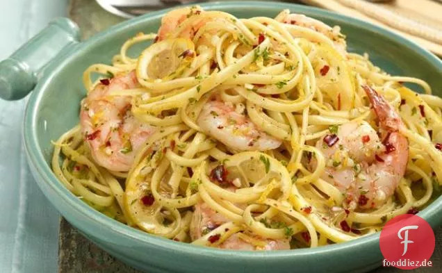 Linguine mit Garnelen Scampi