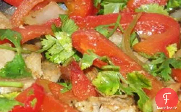 Cilantro und Schweinefleisch Stir Fry