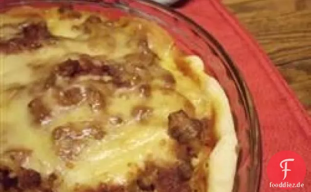 Drei Käse Spaghetti Pie
