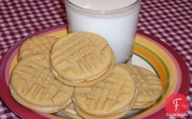 Erdnussbutter-Sandwich-Plätzchen