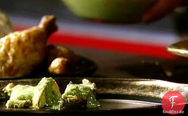 Rucola Pistazien Pesto Huhn
