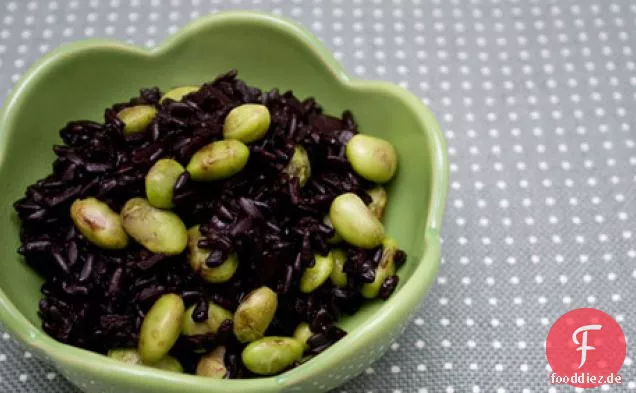 Schwarzer Reis Mit Edamame