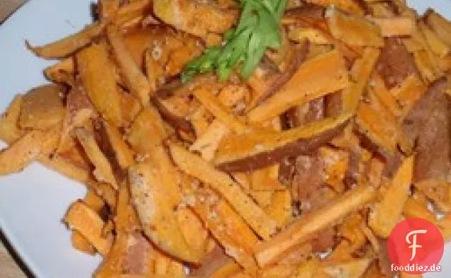 Würzige Süßkartoffel-Pommes