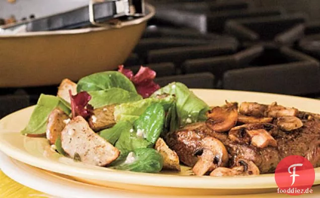 Steak Balsamico mit Pilzen