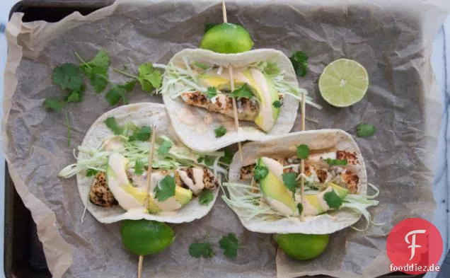 Gegrillte Fisch-Tacos