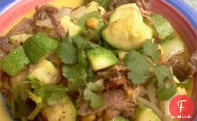 Erstaunliche Calavacita und Schweinefleisch