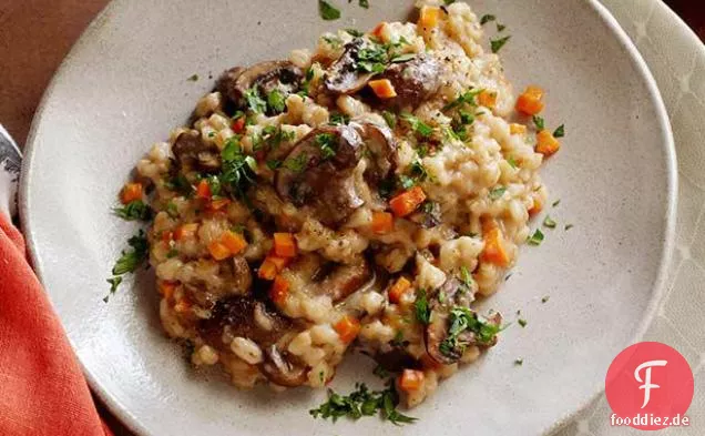 Pilzgerstenrisotto im Slow Cooker