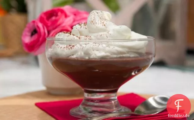 Dunkler Schokoladenpudding