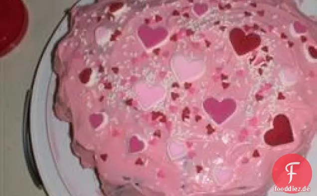 Valentinstag-Herz-Kuchen