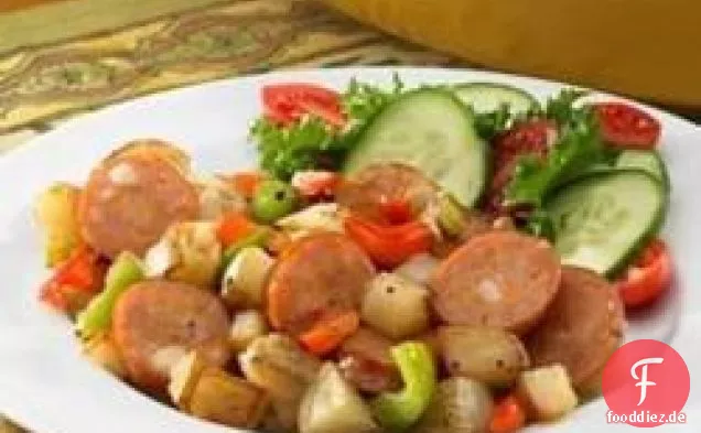 Johnsonville® Chipotle und Monterey Jack Käse Hähnchenwurst Kartoffel-Hash