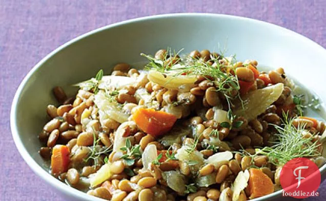 Teparybohnen-Fenchel-Ragout