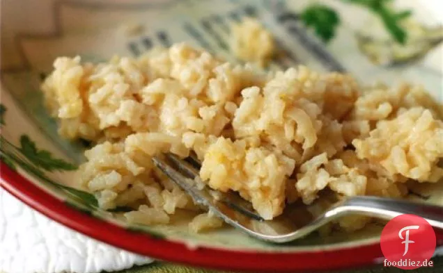Gebackenes Meyer Zitronen-Thymian-Risotto
