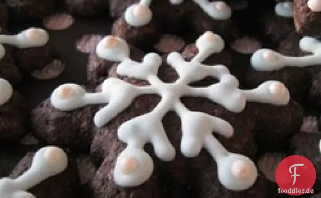 Schokolade ausgeschnittene Kekse