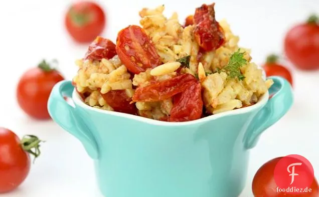 Ofen gebratene Tomaten Risotto Rezept