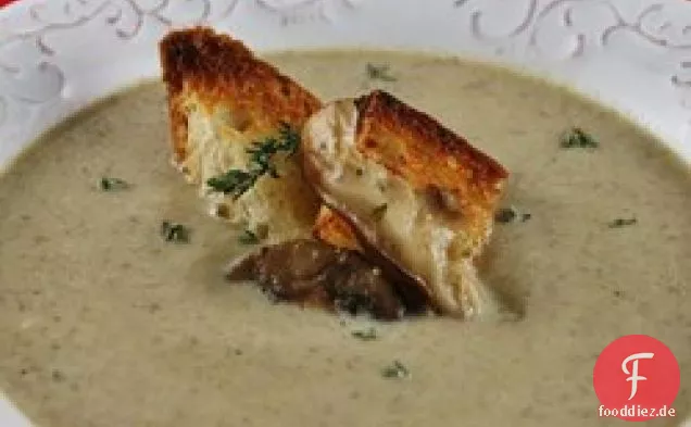Gebratene Pilzsuppe