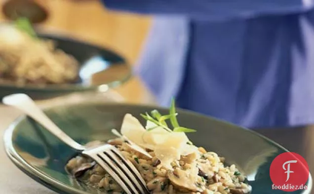 Pilz-Kräuter-Risotto