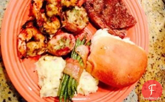 Gegrillte Garnelen mit würziger Kokosnuss und Limette