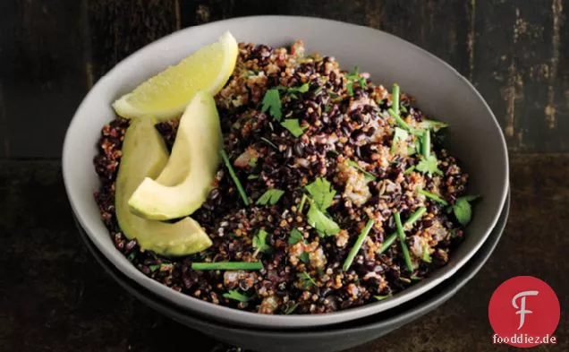Kreuzkümmel-duftende Quinoa und schwarzer Reis