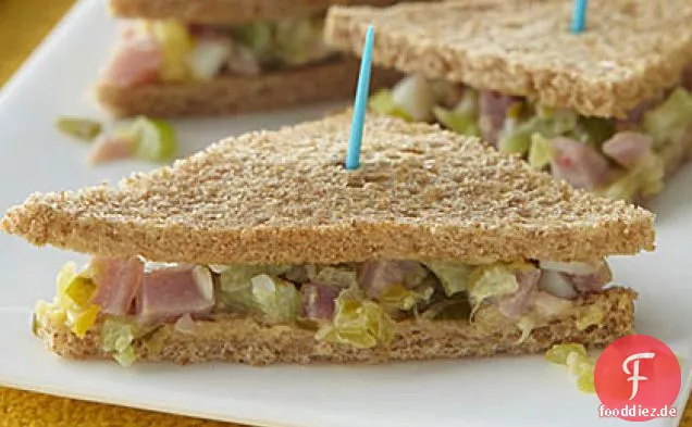 Mini Schinken-Salat Sandwiches