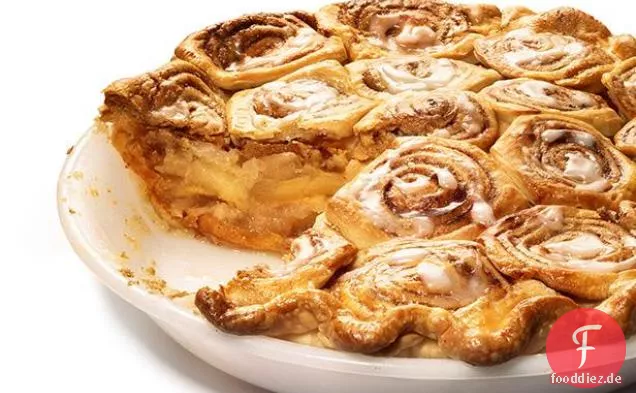Zimtbrötchen Apfelkuchen