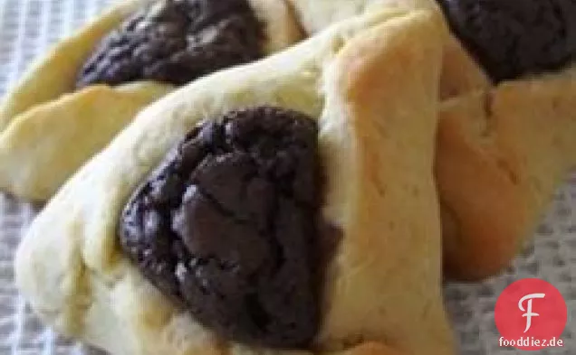 Hamentashen mit Brownie-Füllung