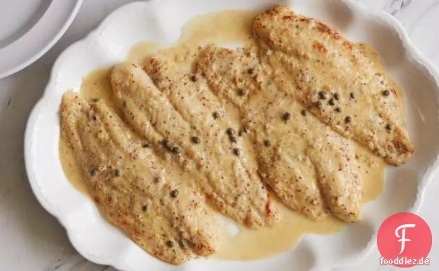 Senf-gebratener Fisch