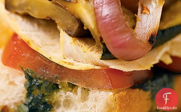 Koriander-Hähnchen-Sandwiches