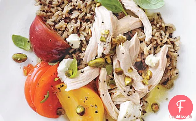 Hühnersalat mit Orangen-Pistazien-Vinaigrette