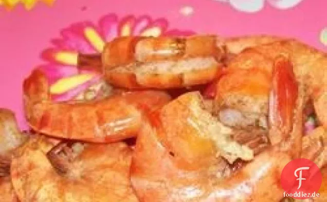 Würzige gedämpfte Garnelen