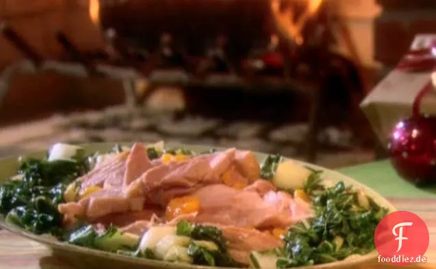 Gebratener Bok Choy mit Ingwer und Knoblauch