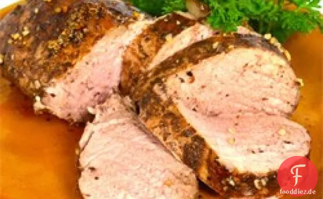 Gebratene Schweinelende mit Balsamico