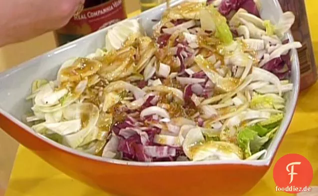 Dreifarbiger Salat mit Fenchel