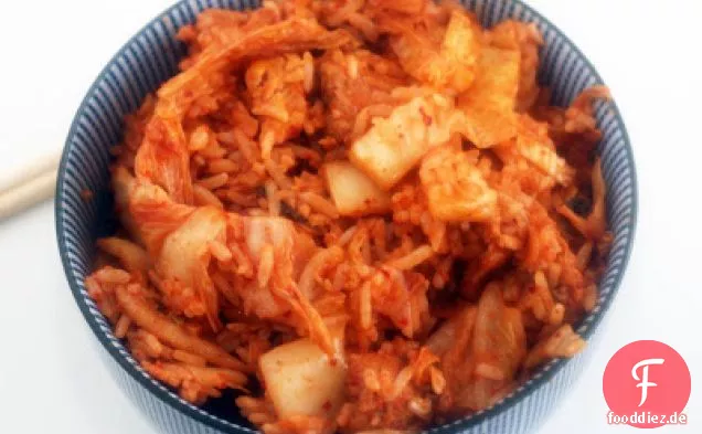 Kimchi Gebratener Reis Mit Schweinefleisch