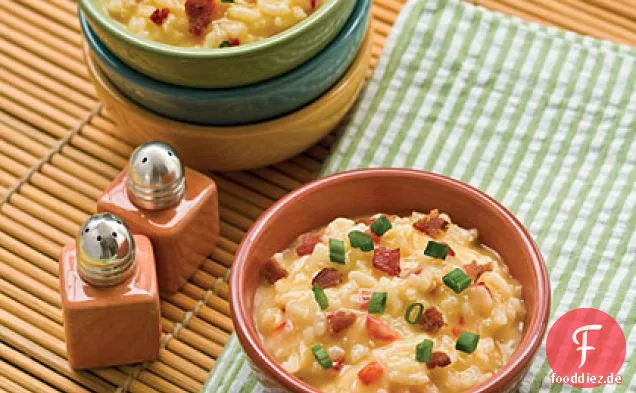 Käse-Speck-Risotto