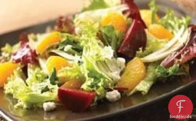 Salat mit Rüben, Fenchel und Mandarinen