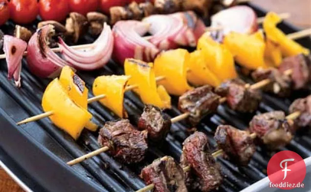 Klassische Rindfleisch-Schaschliks