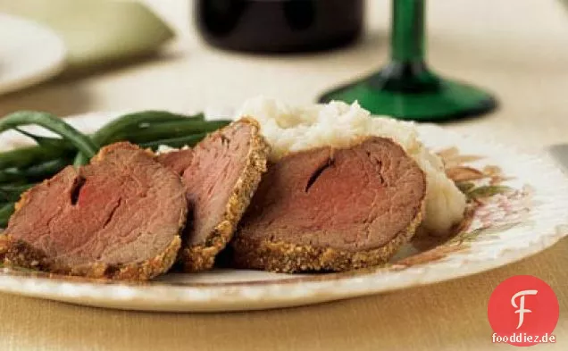 Rinderfilet mit Meerrettich und Senfkruste