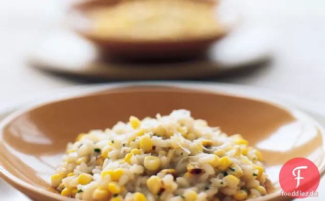 Pan-geröstetes Mais-Risotto