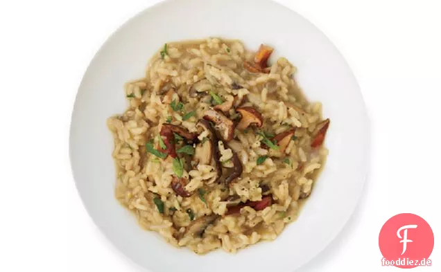 Wildpilz-Rotwein-Risotto