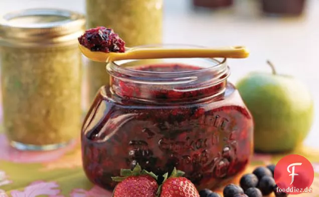 Doppelte Beeren-Gefriermarmelade