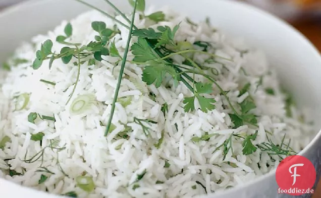 Reis mit frischen Kräutern