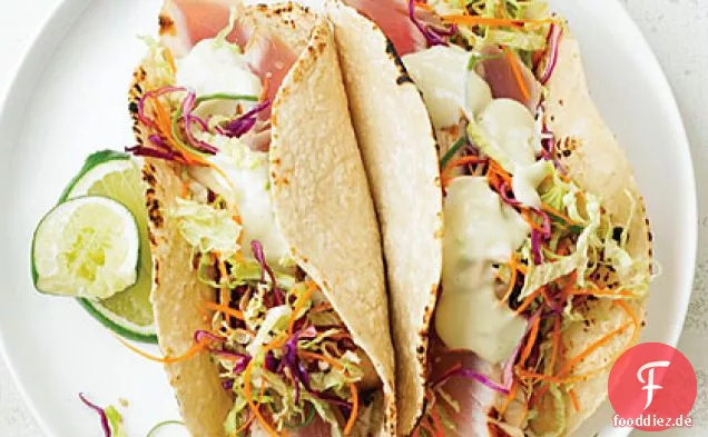 Japanische Fisch-Tacos