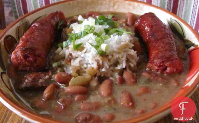 Rote Bohnen und Reis
