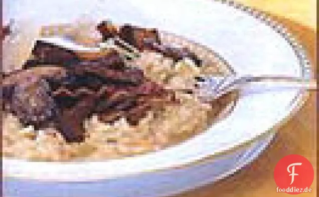 Risotto mit Pancetta und Pilzen
