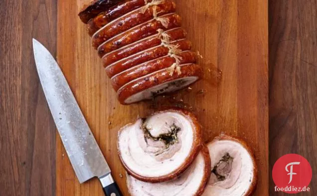 Gebratene Porchetta
