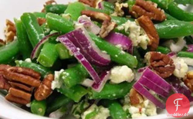 Grüner Bohnen-Blauschimmelkäse-Salat